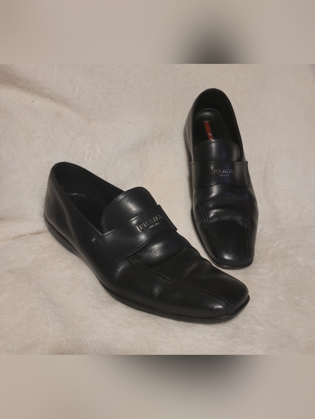 Prada Linea Rossa Loafers - Authentic - Marked Size 7 (Us 8 Mens / 9.5 Womens)